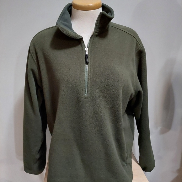 LL BEAN Men's 1/2 Zip Polar Fleece Large - Picture 1 of 4